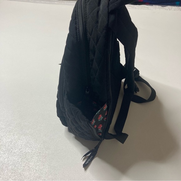 Vera Bradley Black Quilted Compact Backpack - Picture 9 of 9